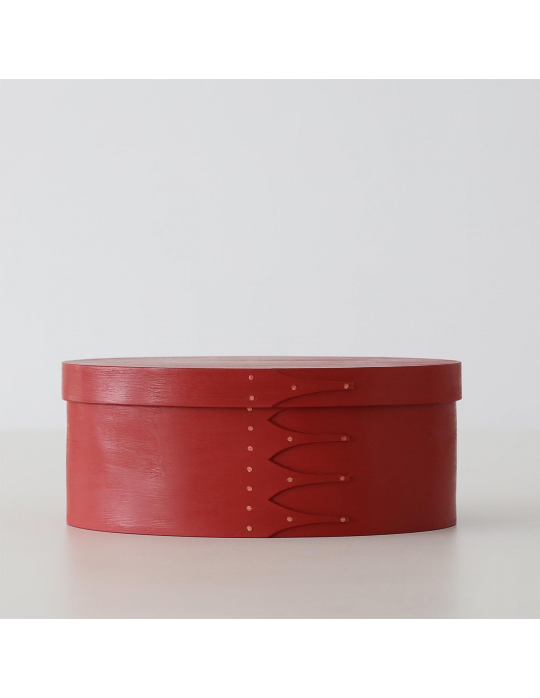 Handgefertigte Holzbox rot